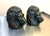 1970s San Pacific Heavy Brass Lion Head Bookends For Sale - Image 5 of 5