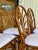 Contemporary Set of 6 Restored Coastal Rattan Dining Chairs in White Sunbrella For Sale - Image 3 of 11