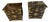 Pair of Vintage Korean Brass-Mounted Elm Wood Tansu Nightstands / Side Tables / Cabinets For Sale
