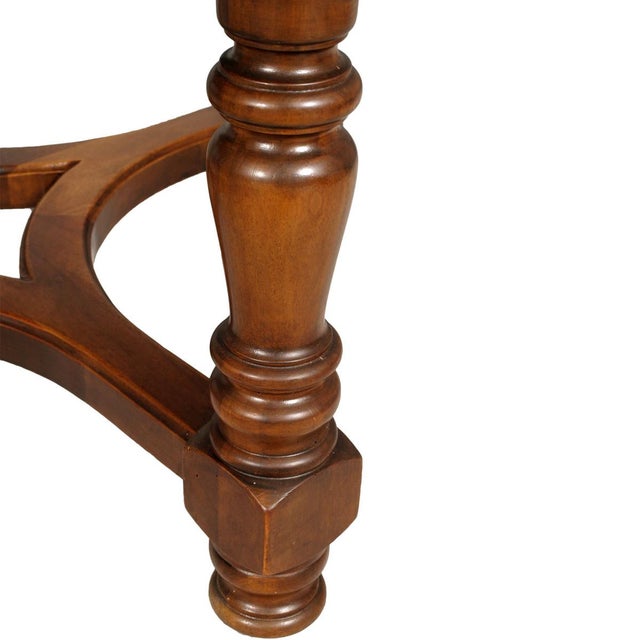 Wood Round Antique Walnut Extendable Table from Ebanisteria di Bassano, 1800s For Sale - Image 7 of 17