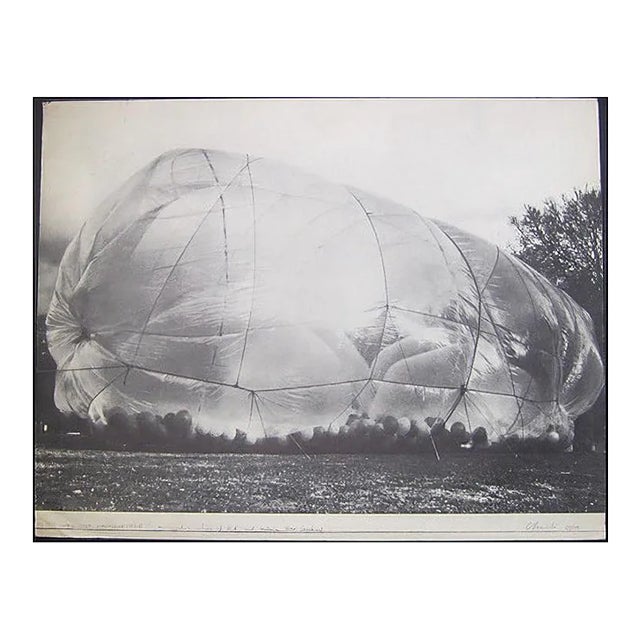 Cubic Feet Empaquetages - Original Photolithograph by Christo - 1971 ca. 1971 ca. For Sale