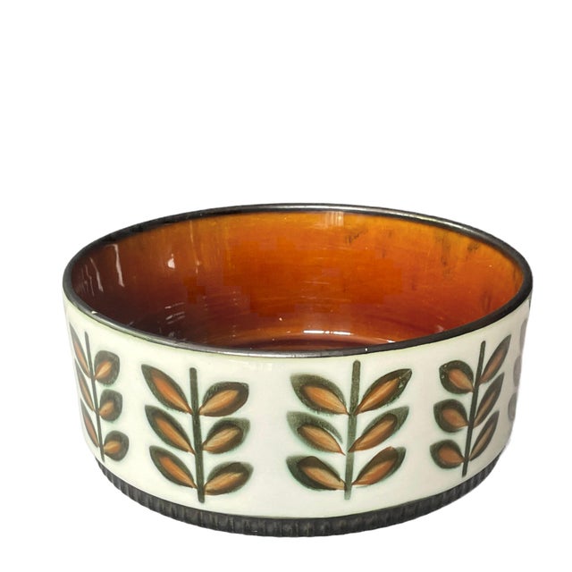 Wonderful Midmod Ceramic Bowl by Roch Rambouillet, made in Belgium. This beautiful mid-century modern piece features the...