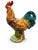 Mid-20th-Century Glazed Ceramic Rooster Figurine For Sale - Image 4 of 7