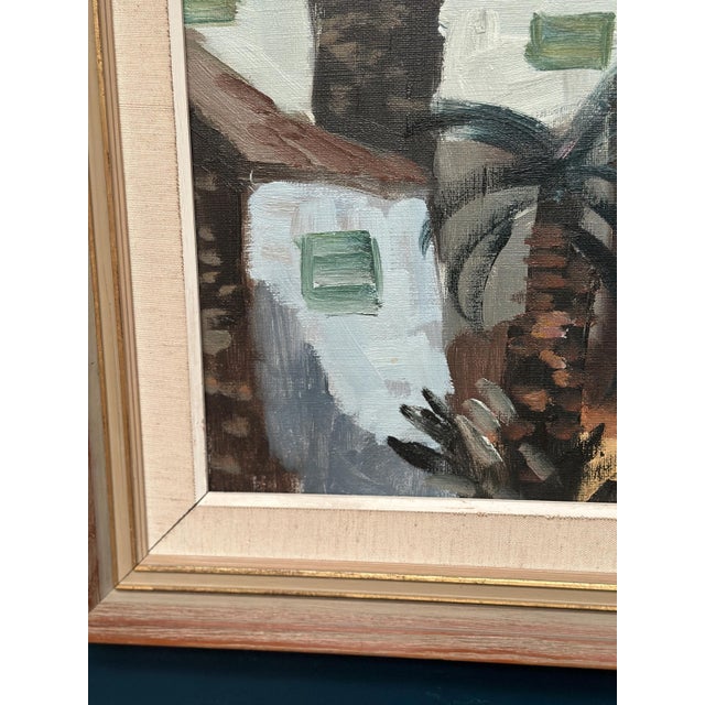 Tage Gavik, Southern European Street, 1950s, Oil on Canvas, Framed For Sale - Image 16 of 18