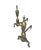 Pair of VIntage Brass Andirons in Regency Revival Style For Sale In Chicago - Image 6 of 11