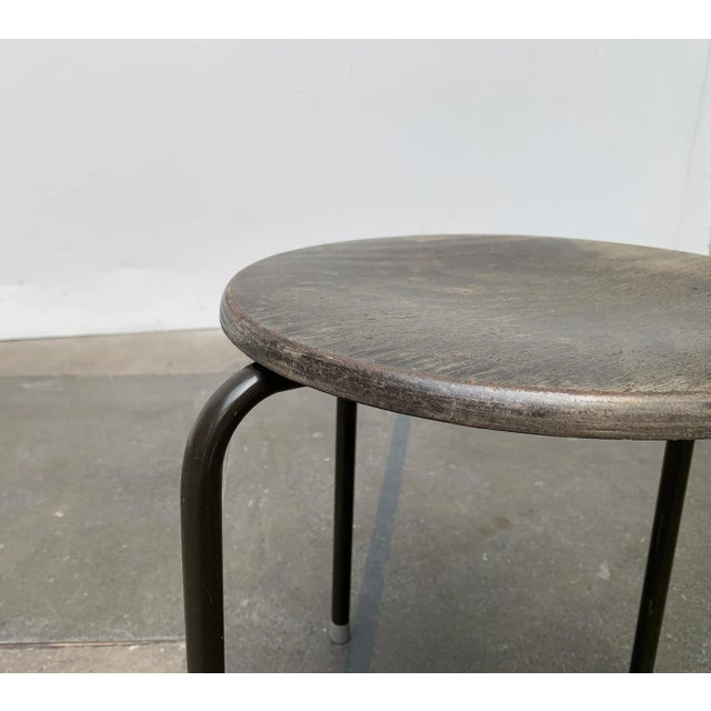 Vintage Industrial Workshop or Office Stool For Sale - Image 10 of 18