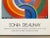 Metal Sonia Delaunay Vintage 1980 Pace Editions Lithograph Print Framed Large Modernist Exhibition Poster " Composition " 1938 For Sale - Image 7 of 13