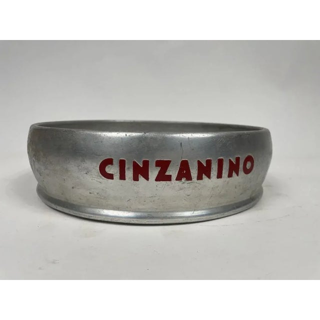 Metal Cinzanino Aluminum Cinged Tray, 1940s For Sale - Image 7 of 7