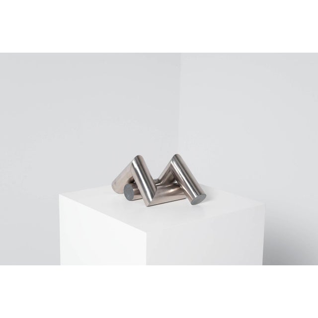 Two Tubes Abstract Sculptures by Rudolf Wolf, 1975, Set of 2 For Sale - Image 6 of 11