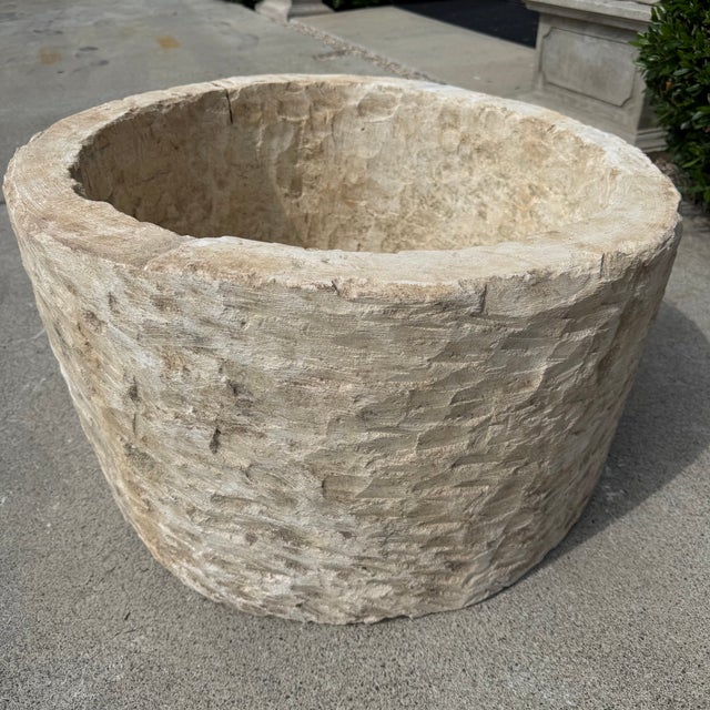 Beige Antique Limestone Trough 5526e For Sale - Image 8 of 9