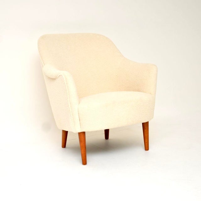 Vintage Swedish Samspel Chair attributed to Carl Malmsten, 1960 For Sale - Image 9 of 9