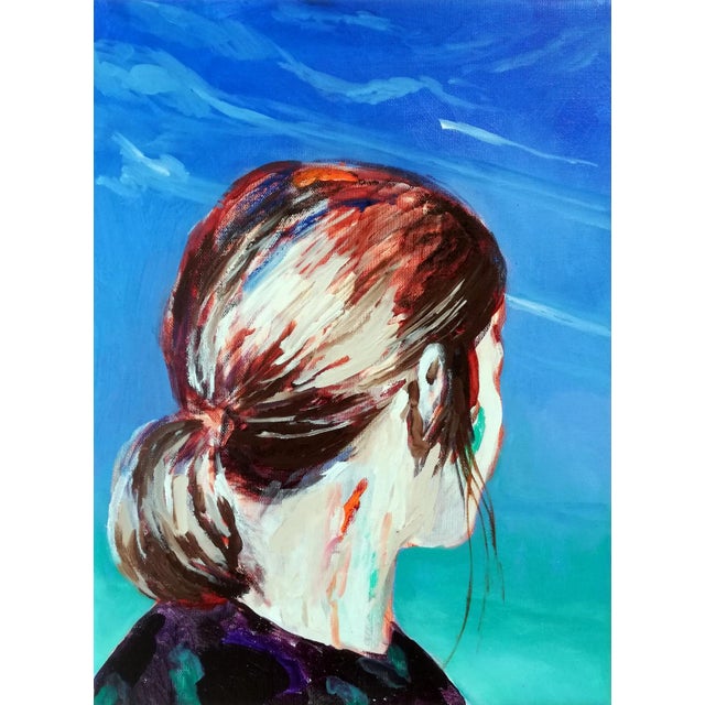 Hanna Ilczyszyn, Girl`s Back, 2020, Acrylic Painting on Canvas For Sale - Image 6 of 6