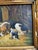 Late 19th Century Antique Oil Painting on Board Hound Dog With Puppies For Sale - Image 5 of 12