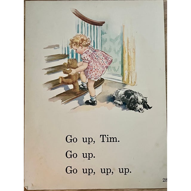 Vintage Framed Children’s Storybook Prints – Set of 4 Whimsical Nursery Illustrations For Sale - Image 16 of 18