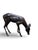 Metal Bronze Grazing Fawn Deer Garden Sculpture For Sale - Image 7 of 15