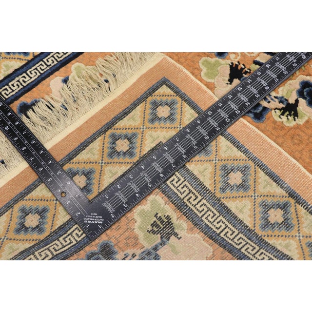 Textile Antique Chinese Five Claw Dragon Pictorial Rug, 03'00 X 05'01 For Sale - Image 7 of 11