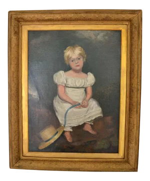 Unknown Young Girl after Sir Thomas Lawrence, Regency portrait painting