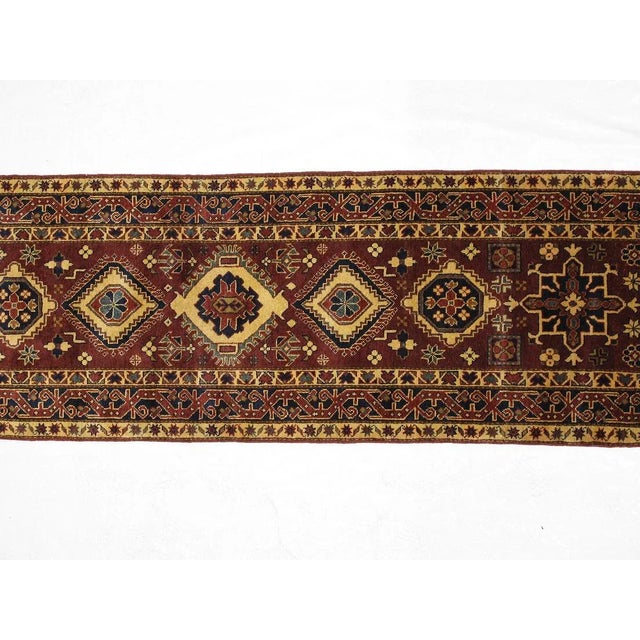 Persian 1990s Kazak Runner, 2'8" X 10' For Sale - Image 3 of 9