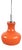 Vintage Orange Glass Pendant Lamp, Germany, 1970s For Sale