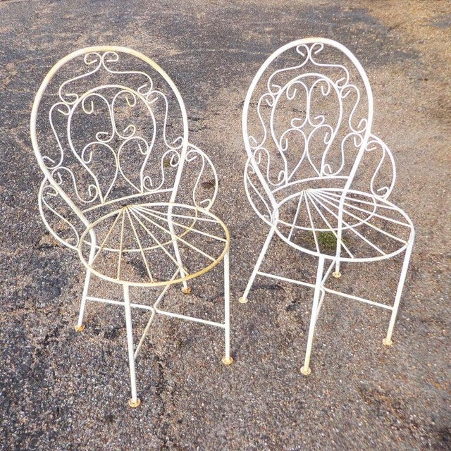 Victorian Mid 20th Century Victorian Style Outdoor Arm Chairs - a Pair For Sale - Image 3 of 10