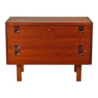 Vintage Danish Teak 3-Drawer Chest For Sale