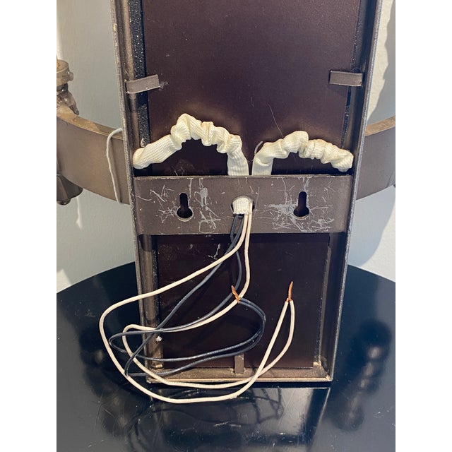 Bronze Traditional Mirrored Wall Sconce For Sale - Image 8 of 8