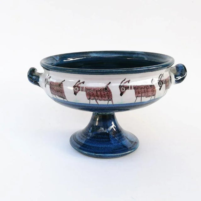 1930s Ceramic Centerpiece by Vincenzo Pinto for Vincenzo Pinto Vietri, 1930s For Sale - Image 5 of 7