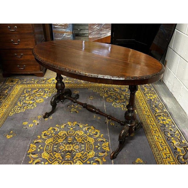 Victorian Side table Strong and solid, some wear, old repairs, see pics Sizes 115 cms wide, 67 cms depth, 69 cms high
