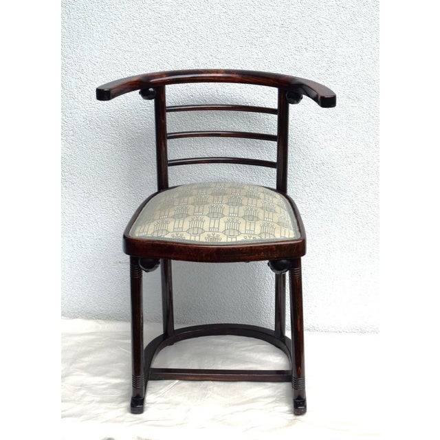 Wood Dressing Table Model 1134 and Armchair by Josef Hoffmann for Jacob & Josef Kohn, Vienna, 1906, Set of 2 For Sale - Image 7 of 10