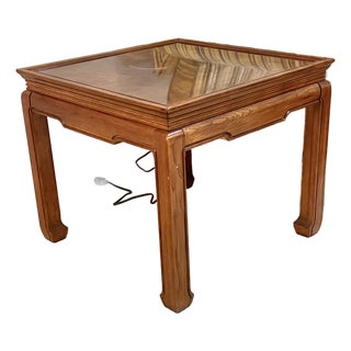 Vintage Wood Ming Style Side Table For Sale