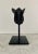 Metal Iron Boar's Head on Custom Steel Stand For Sale - Image 7 of 12