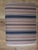 Neoclassical Rare Vintage Port 68 Ebonized Wood X-Leg Neoclassical Alex Stool With Striped Upholstery For Sale - Image 3 of 6