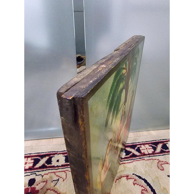 19th Century Orthodox Icon The Testament Trinity, 1860 For Sale - Image 11 of 14