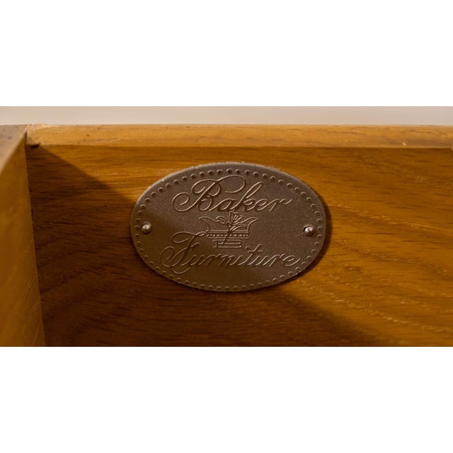 1970s Baker Louis XV Country French Oak Server Lowboy For Sale - Image 18 of 18