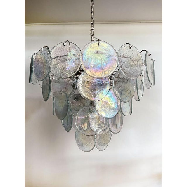 Murano Glass Discs Chandeliers, 1990, Set of 2 For Sale - Image 9 of 14