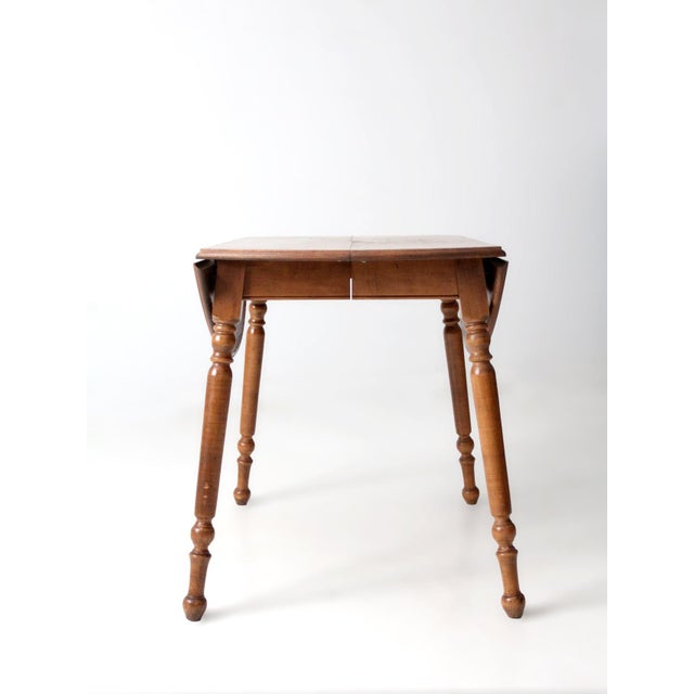 Wood Mid-Century Dearborn Co Drop Leaf Dining Table With Extensions For Sale - Image 7 of 16