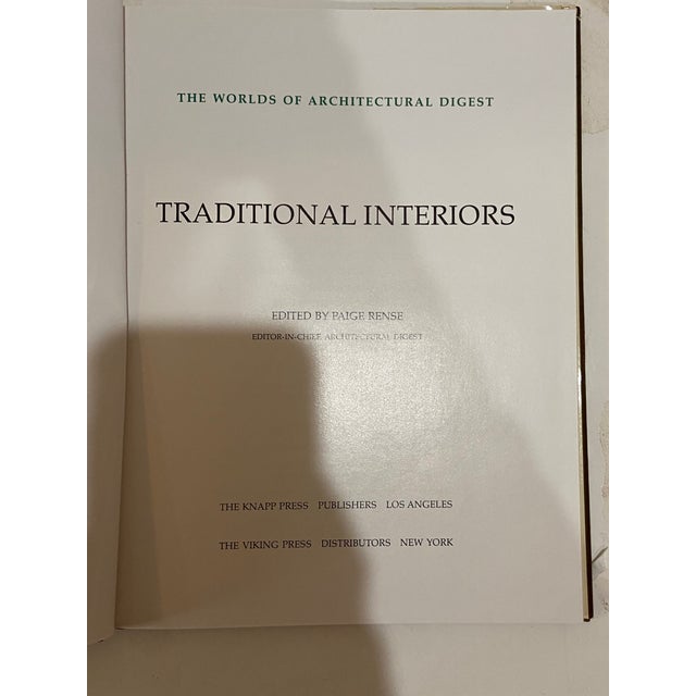 1979 Architectural Digest, “Traditional Interiors”, Coffee Table Book For Sale In Savannah - Image 6 of 13