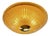 Venetian Lens Amber Graniglia Murano Glass Flush Mount by Simoeng for Simoeng For Sale