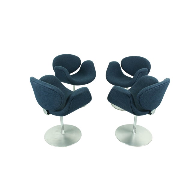 Swivel Little Tulip Dining Chairs by Pierre Paulin for Artifort, 1965, Set of 4 For Sale - Image 8 of 16