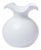 VIETRI Hibiscus Glass White Small Fluted Vase For Sale