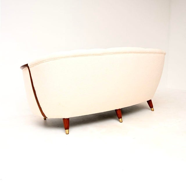 Wood Vintage Swedish Cocktail Sofa, 1950s For Sale - Image 7 of 13