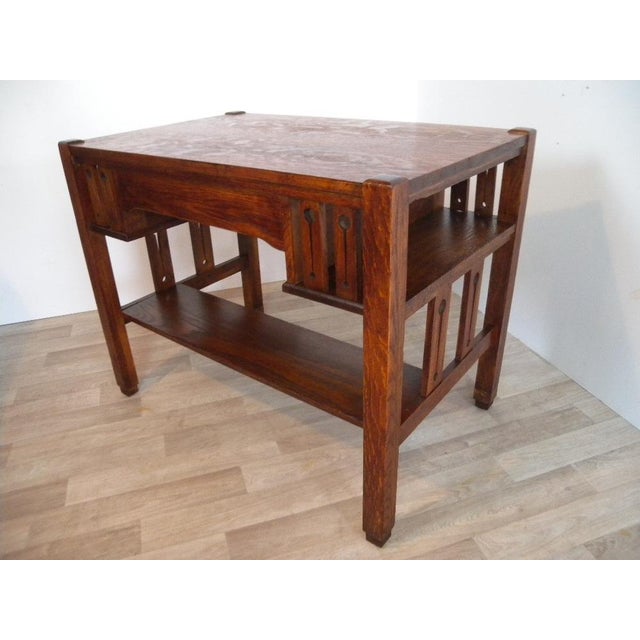 Arts & Craft Art Deco Desk, USA, 1900s For Sale - Image 18 of 18