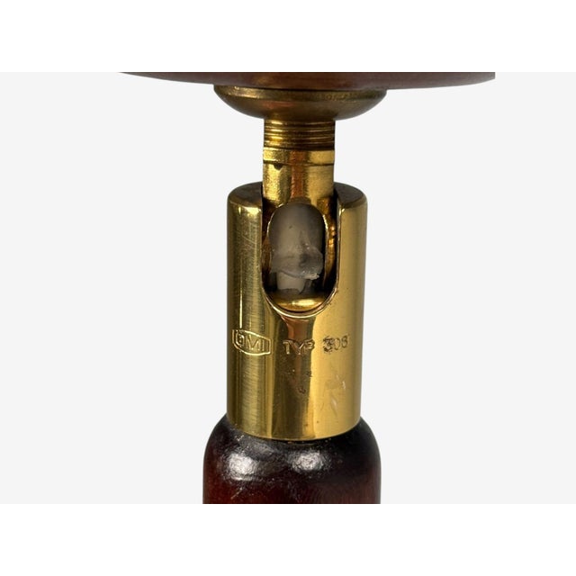 Markslöjd Attribution, Floor Lamp, Stained Wood, Fabric, Sweden, 1970s For Sale - Image 9 of 14