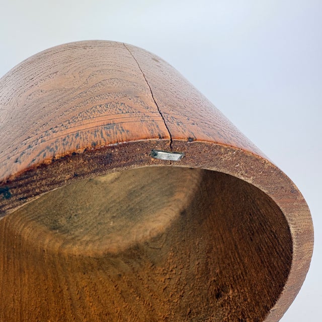 Antique Scandinavian Lidded Jar in Turned Elm, 1900s For Sale - Image 6 of 8