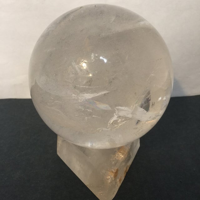 Large Quartz Crystal Ball Chairish
