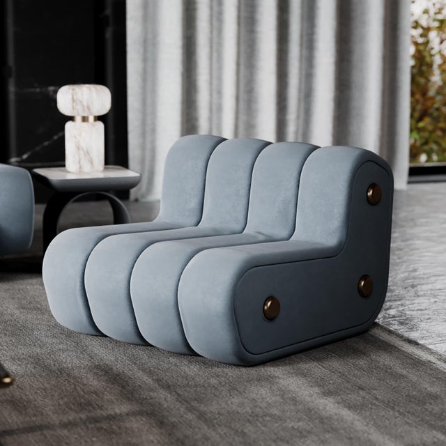 Dakota Lounge Chair by Porus Studio For Sale - Image 12 of 15