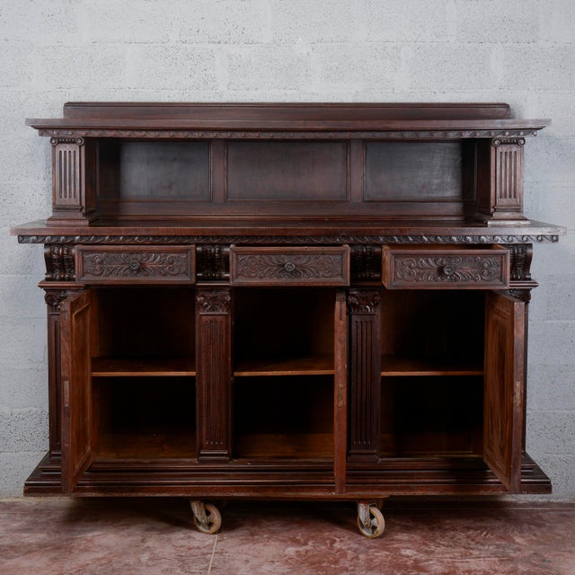 Antique Credenza with Plate Rack by Maggini Recanati, 1800s For Sale - Image 4 of 18