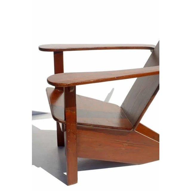 1920s Rationalist Italian Gino Levi Montalcini Wood Lounge Chair, 1930s For Sale - Image 5 of 13