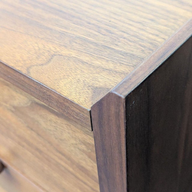 Crate & Barrel Tate Mid-Century Modern 9-Drawer Dresser in Walnut Finish For Sale In San Francisco - Image 6 of 8