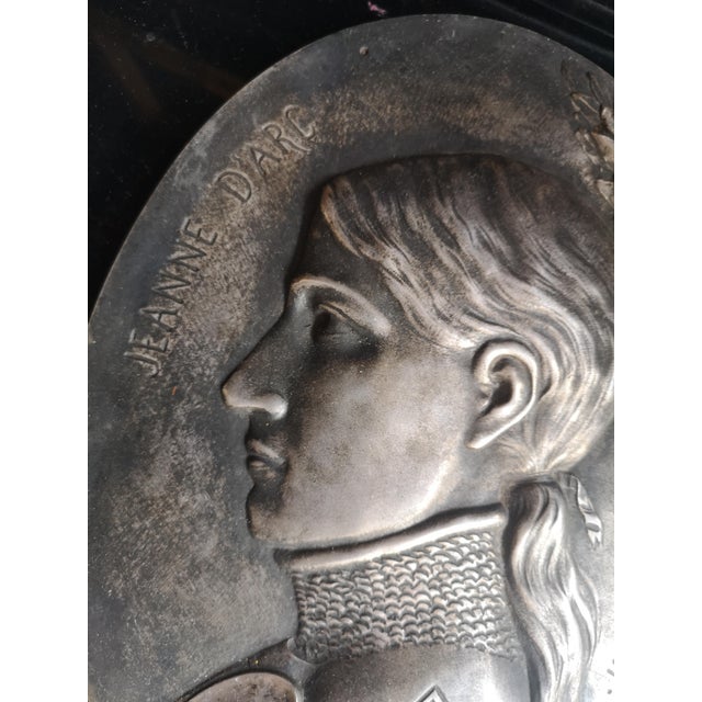 Jeanne D'Arc Bronze Wall Decor For Sale - Image 5 of 11